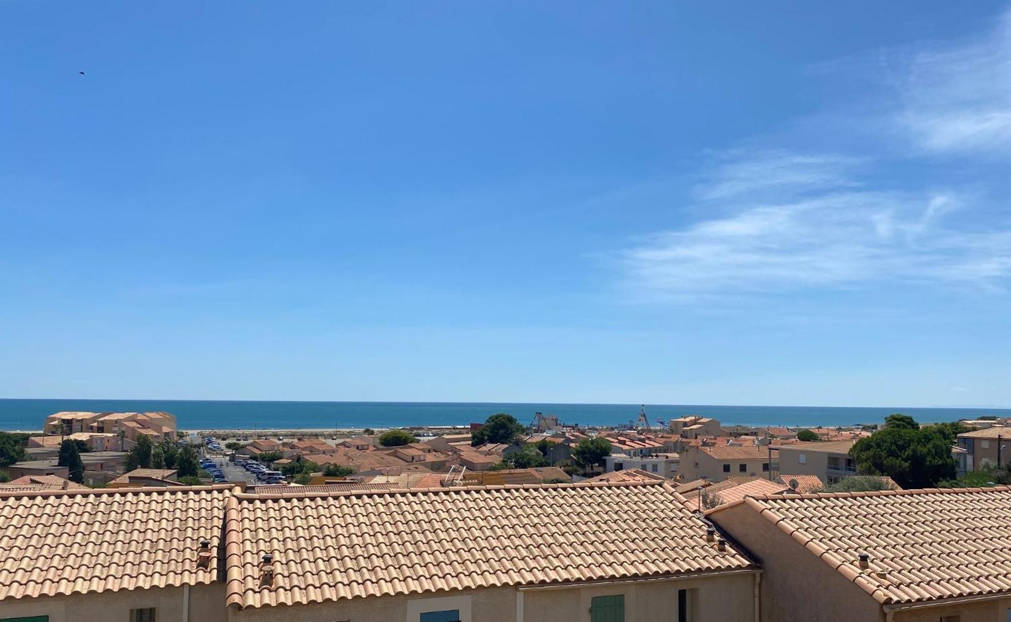 T3 Vue Mer Et Plage, Avec Wifi Et Parking Saint-Pierre-la-Mer  Esterno foto